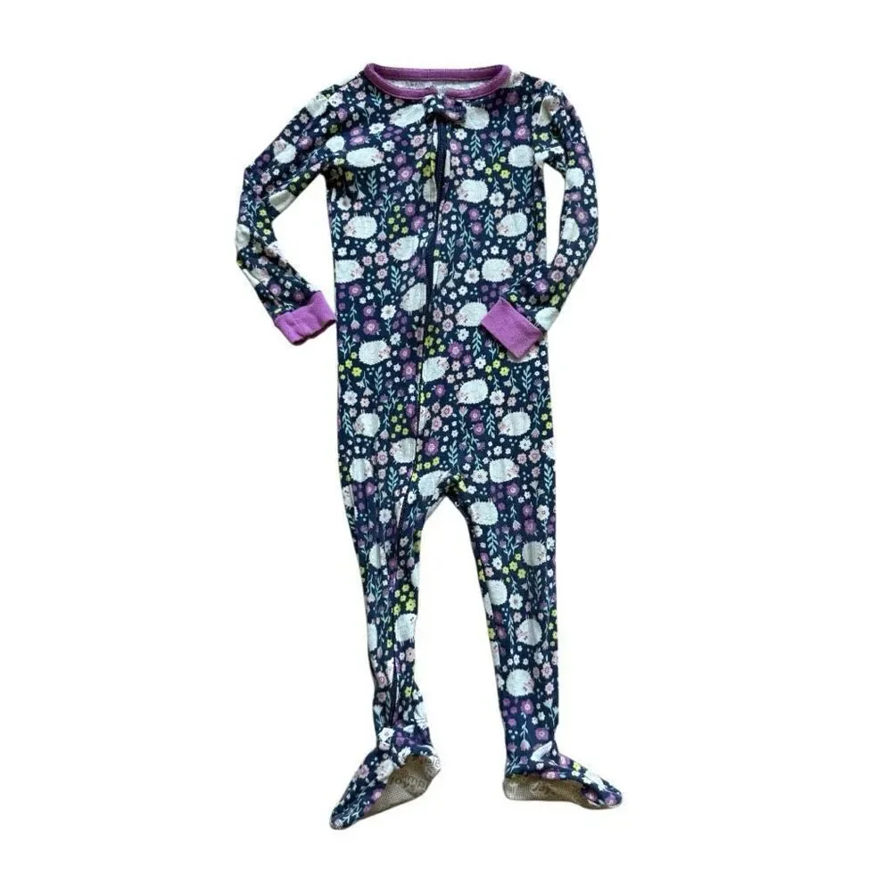 Baby Girls Carters Simple Joys Sleep Sheep Cotton Footie Sleeper Pajamas Sz 24 m